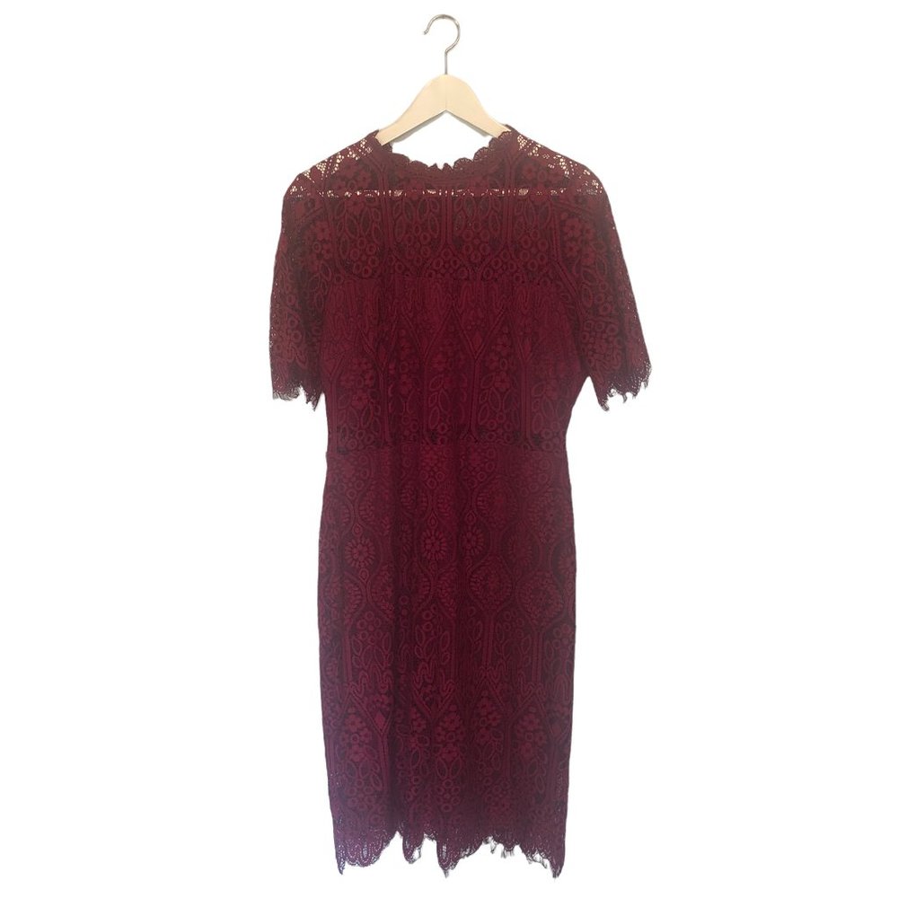 Remarkable Burgundy Lace Dress Lulus